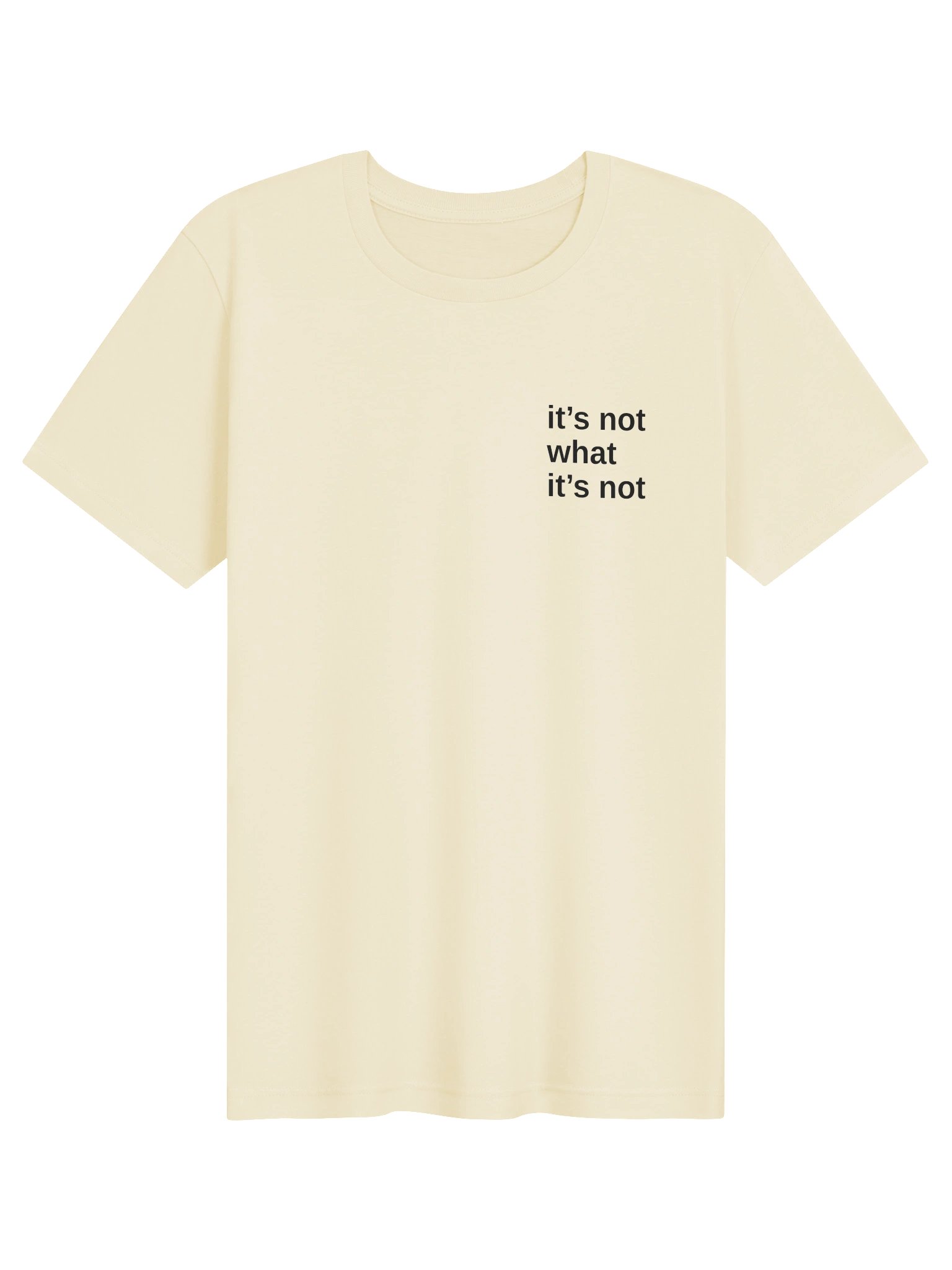 The Statement Tee — cream product image (1)