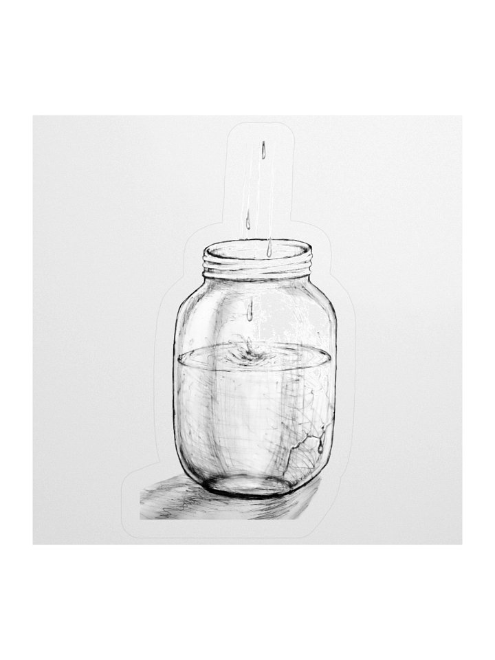 Agony of Hearts Jar of Tears Sticker product image (1)