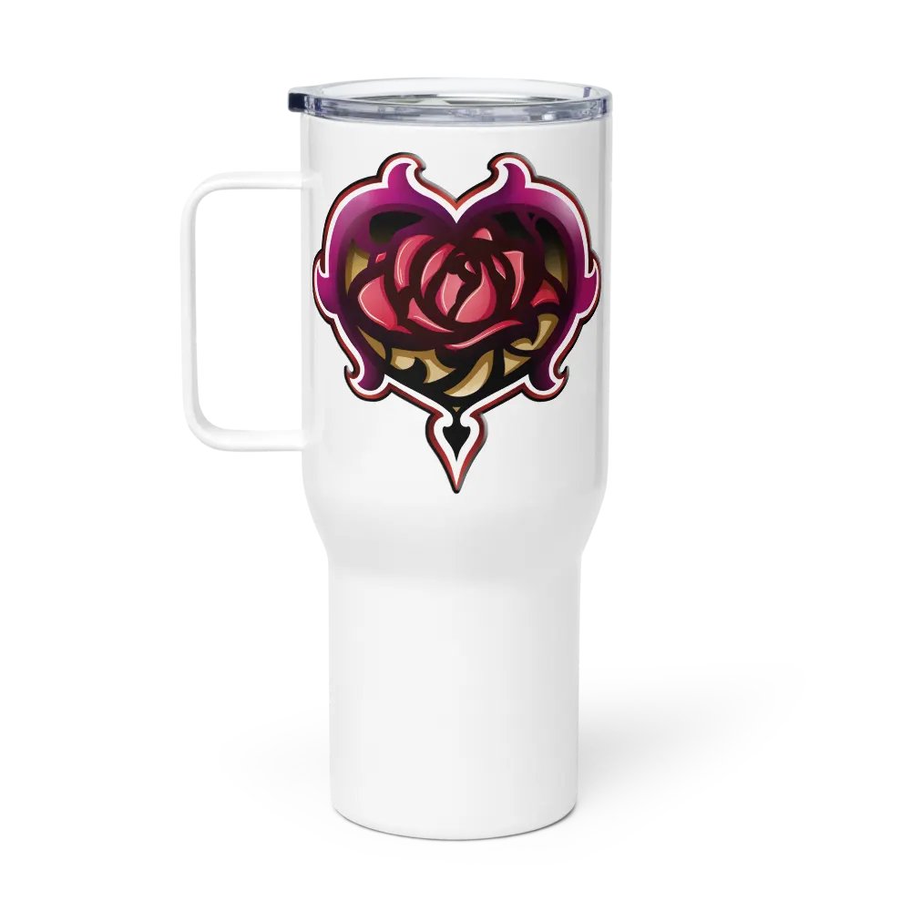 Zagarose 25 oz (739 ml) Travel Mug with a Handle product image (1)