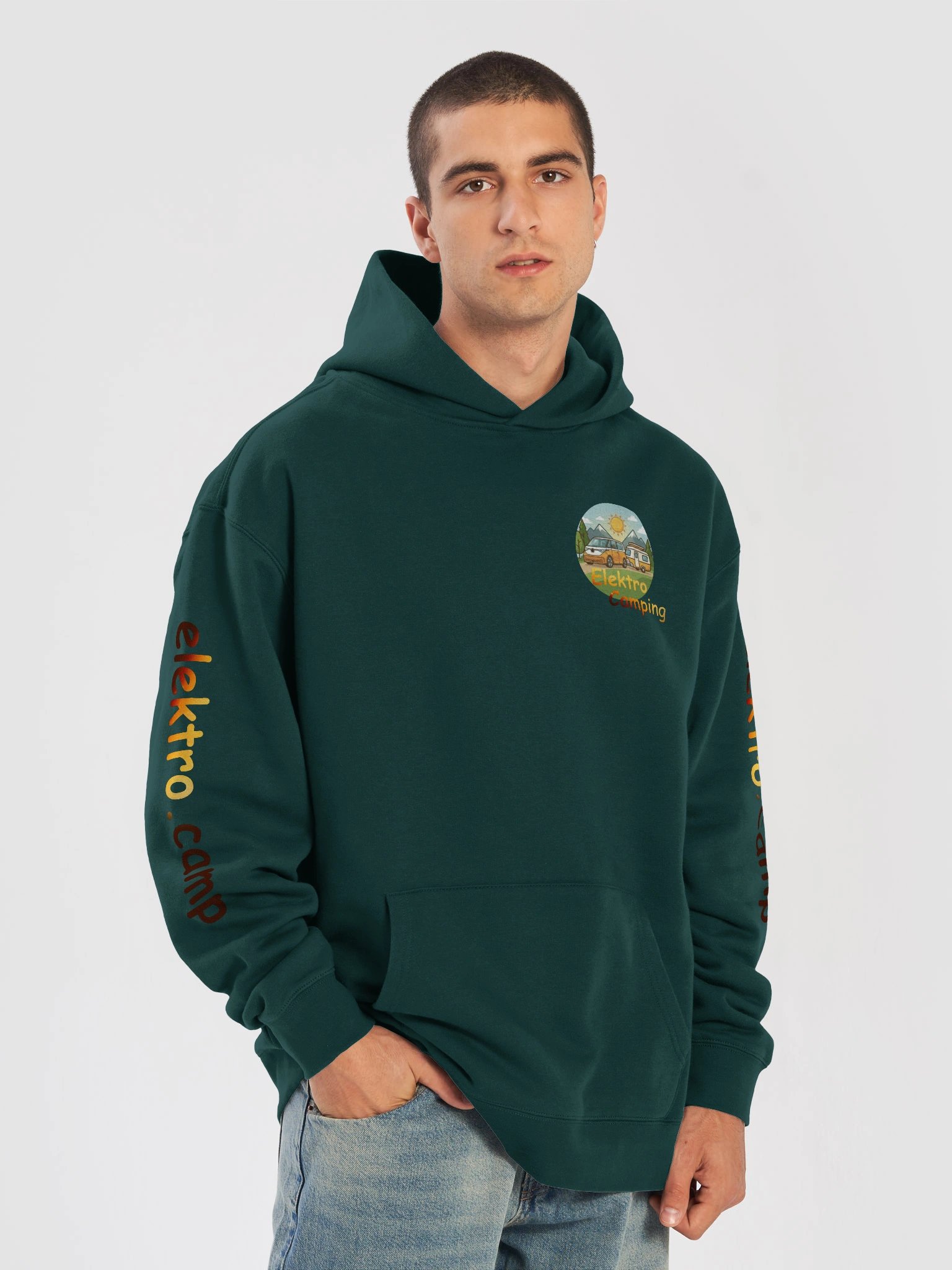AS Colour Unisex Premium Oversized Hoodie Elektro Camping product image (7)