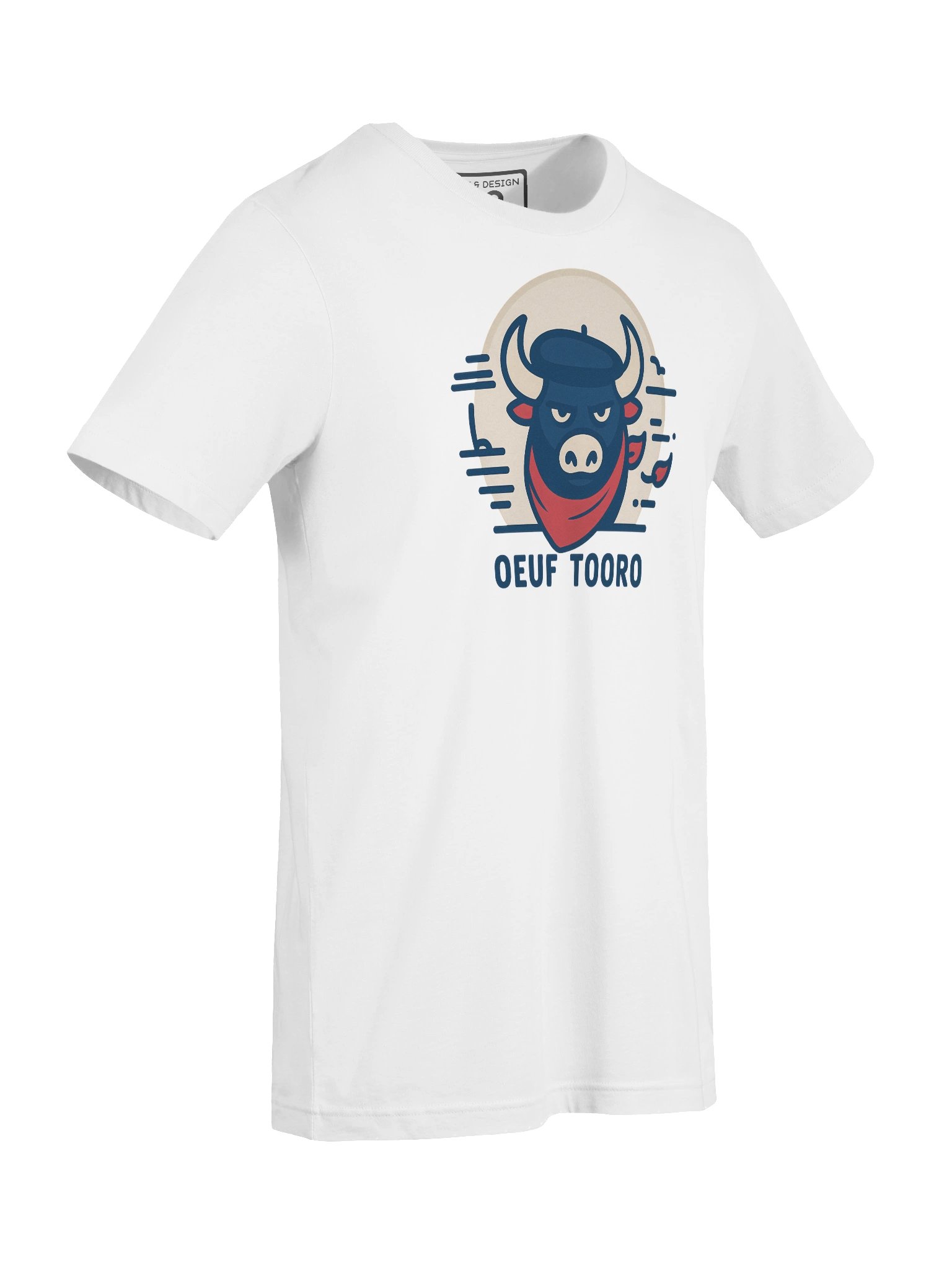 French Bull Graphic T-Shirt – OEUF TOORO by M-Art & Design product image (3)