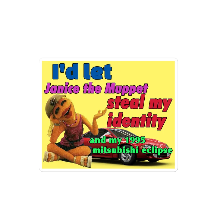 Janice Bumper Sticker product image (1)