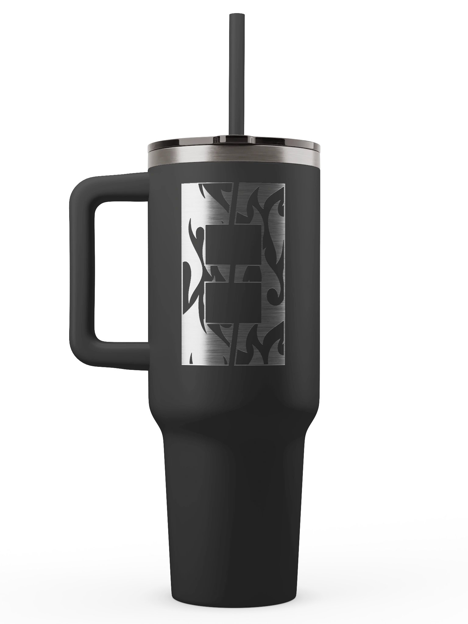 Travel tumbler with straw logo product image (3)