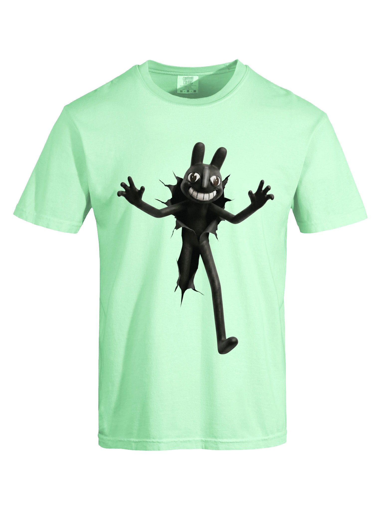 Ripped Wall Rabbit T-Shirt – Creepy Horror Aesthetic Unisex Tee product image (77)