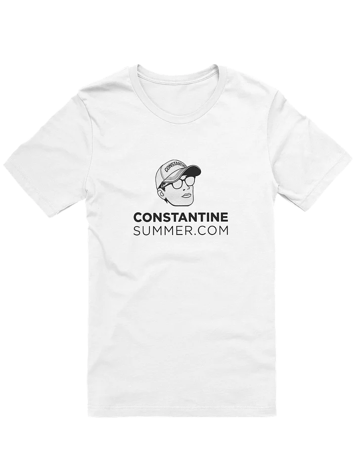 CONSTANTINESUMMER.COM: ICONIC LOGO T-SHIRT by Bella+Canvas (white) product image (1)