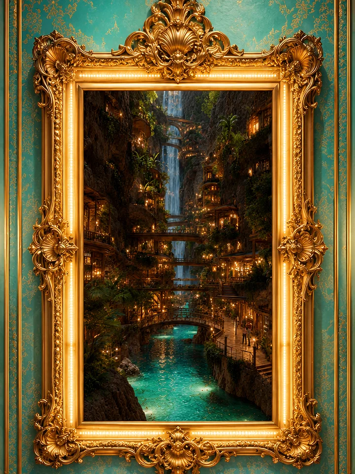 Waterfall Village | Fantasy Cliffside Tropical Resort product image (1)
