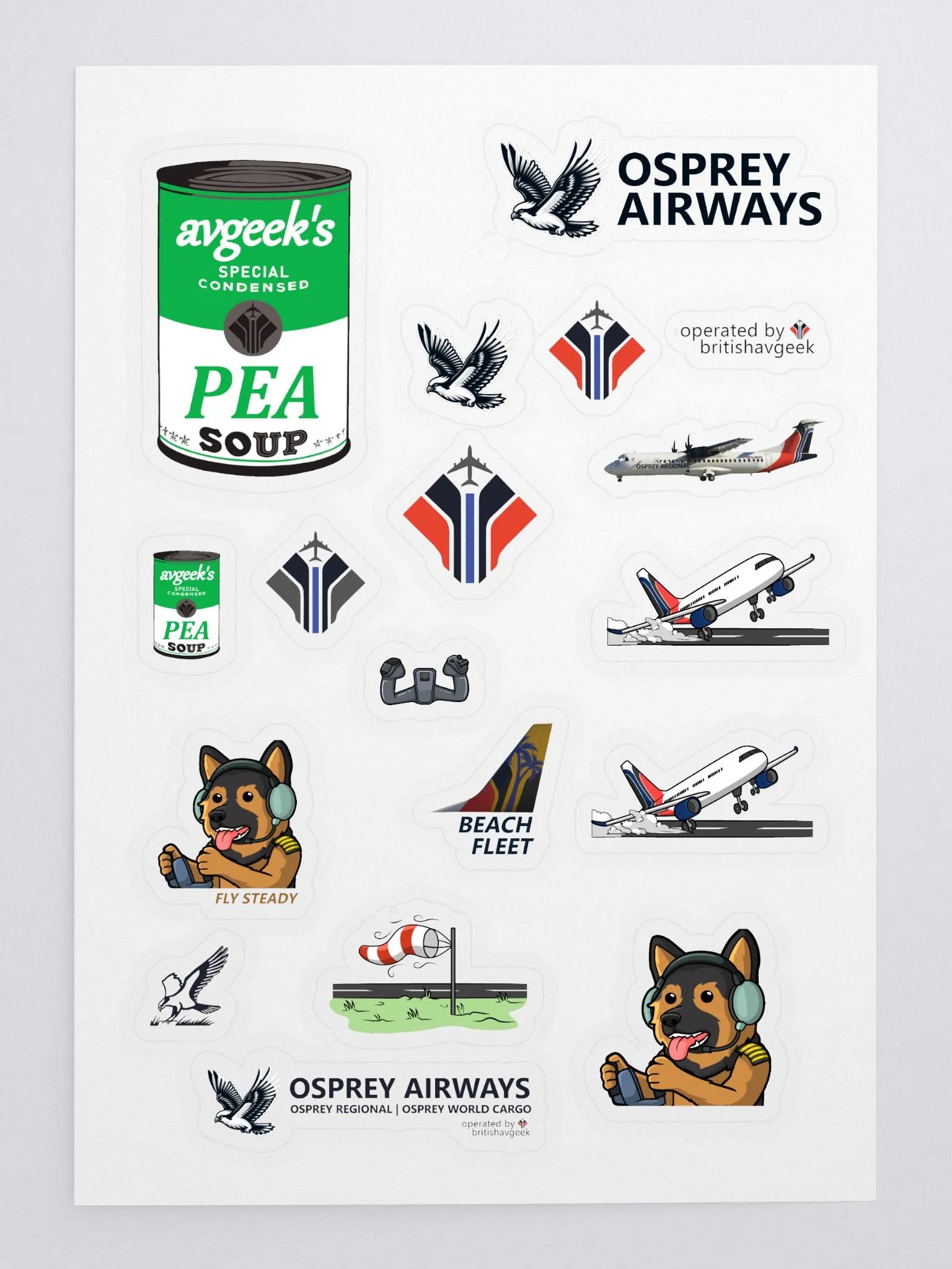 British Avgeek Sticker Pack product image (3)