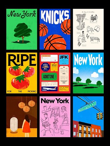 I created a set of postcards inspired by my recent trip to New York for @kayak 🚕 my fav new way to search for travel!

I am p...