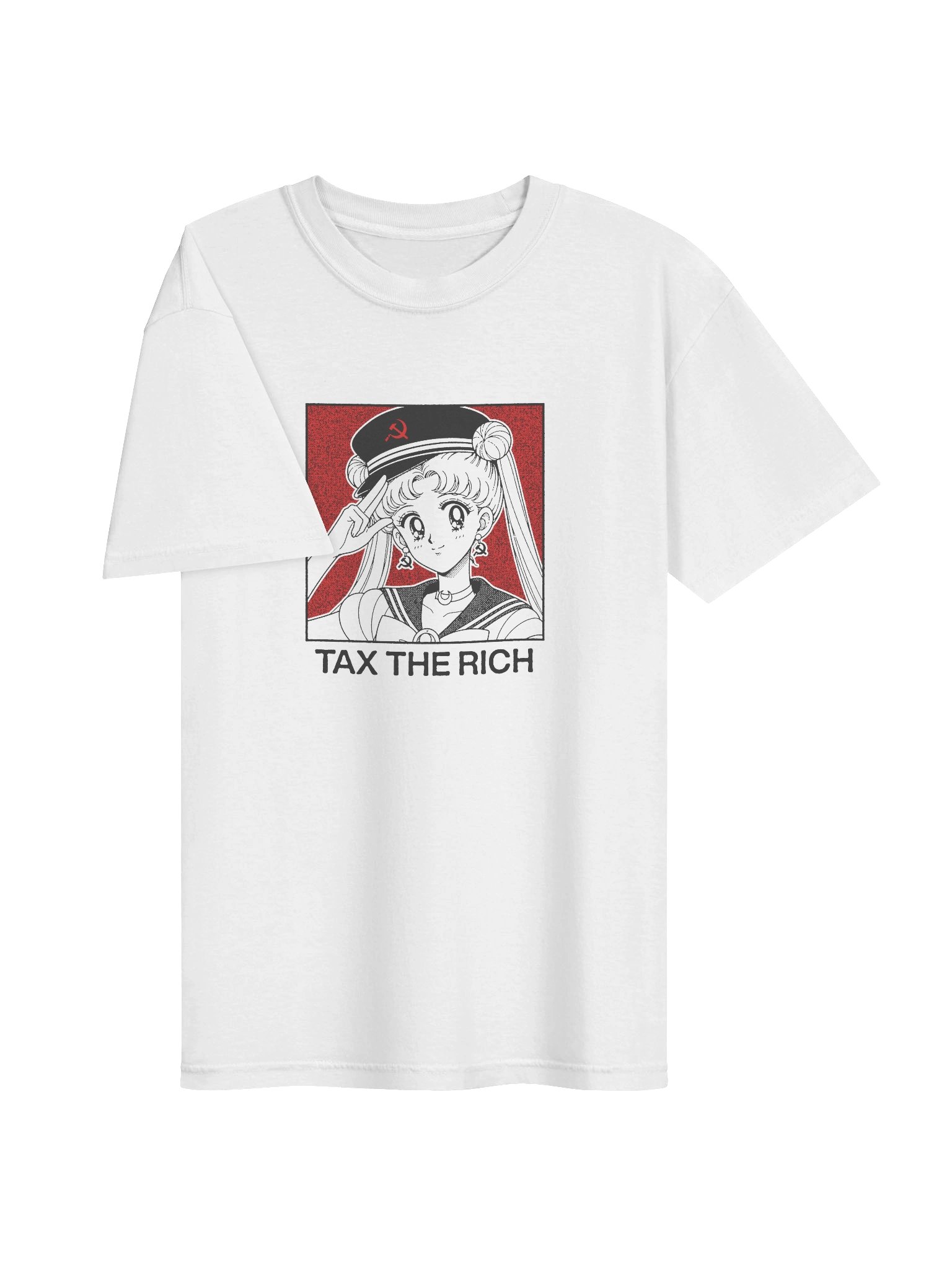 TAX THE RICH ! T-shirt. white vers. product image (2)