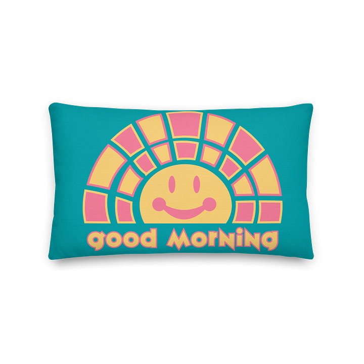 Hello Sunshine Pop Teal Pillow product image (2)