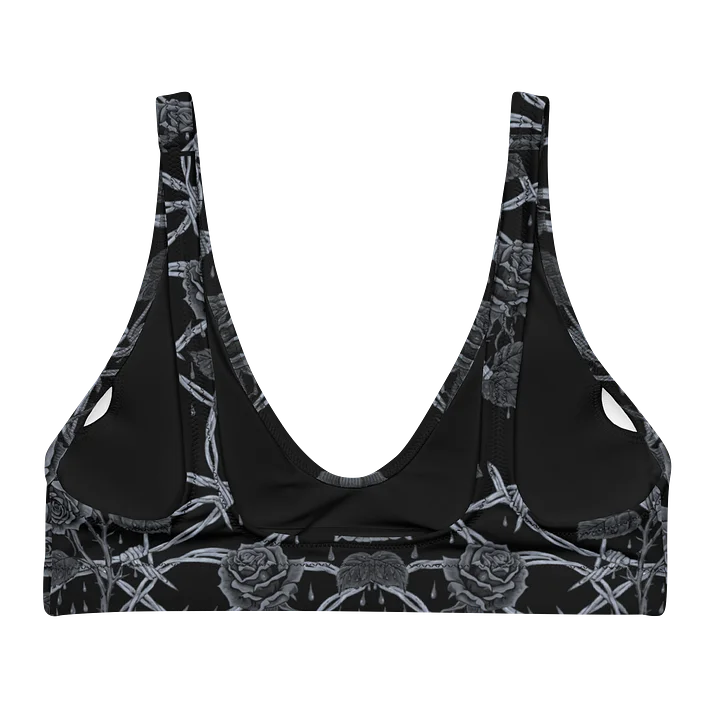 Grayscale Barbed Wire & Roses Padded Top product image (2)