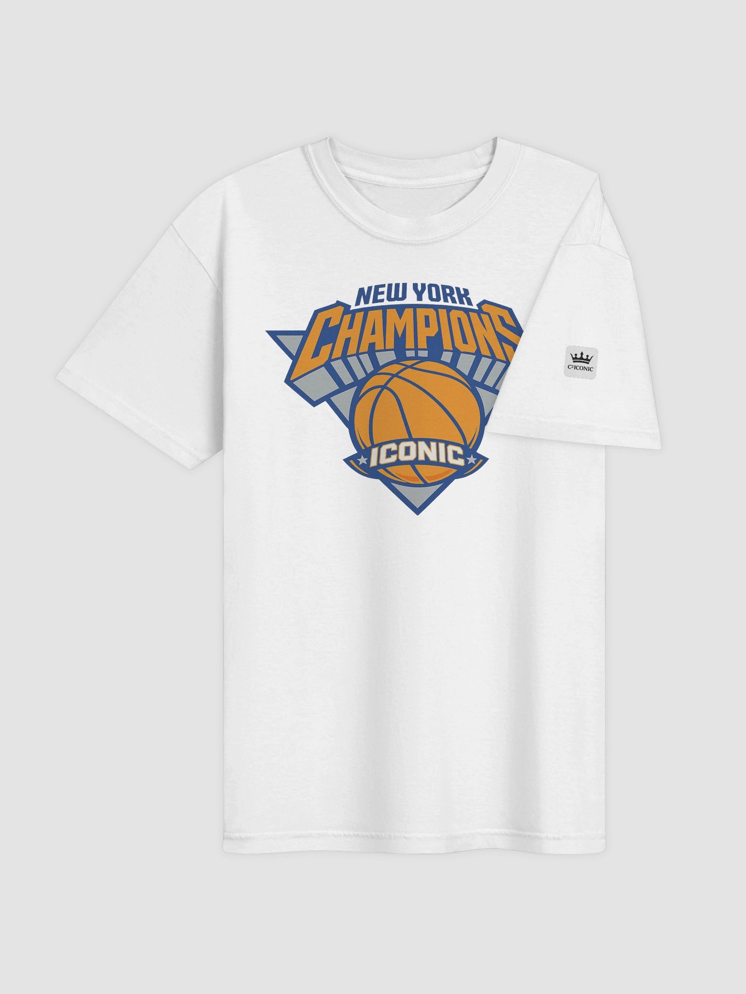 New York Champions ICONIC Basketball Tee | NYC Victory Celebration Shirt product image (4)