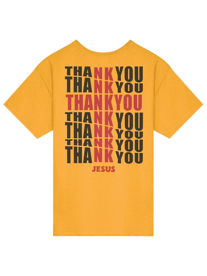 Thank You Jesus Cross Tee – Grateful Bold Faith Streetwear Christian T-Shirt product image (1)