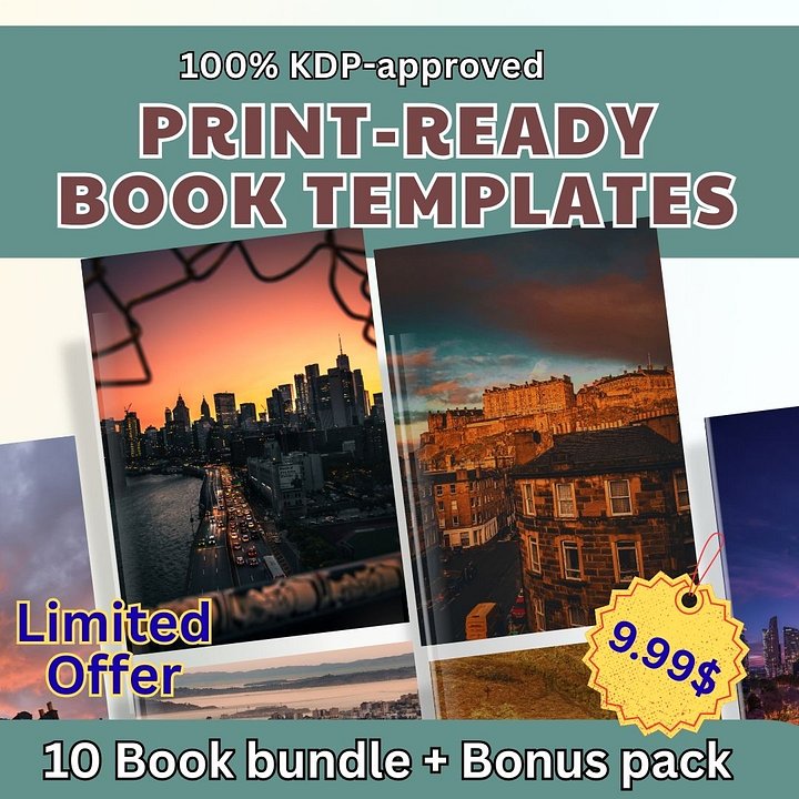 Print-Ready Book Template Mega Bundle | 6x9 & More Sizes | Editable Interiors | Instant Download + Lifetime Google Drive Access product image (2)