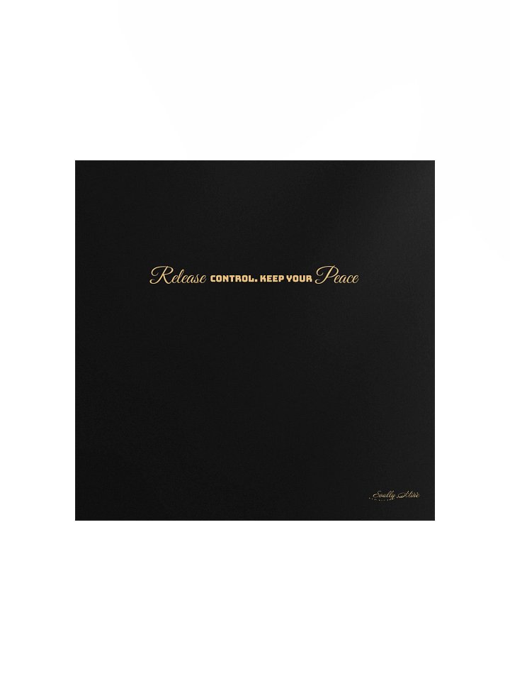 Soully Mine- GOLD PRINT Release Control. Keep Your Peace Matte Poster product image (2)