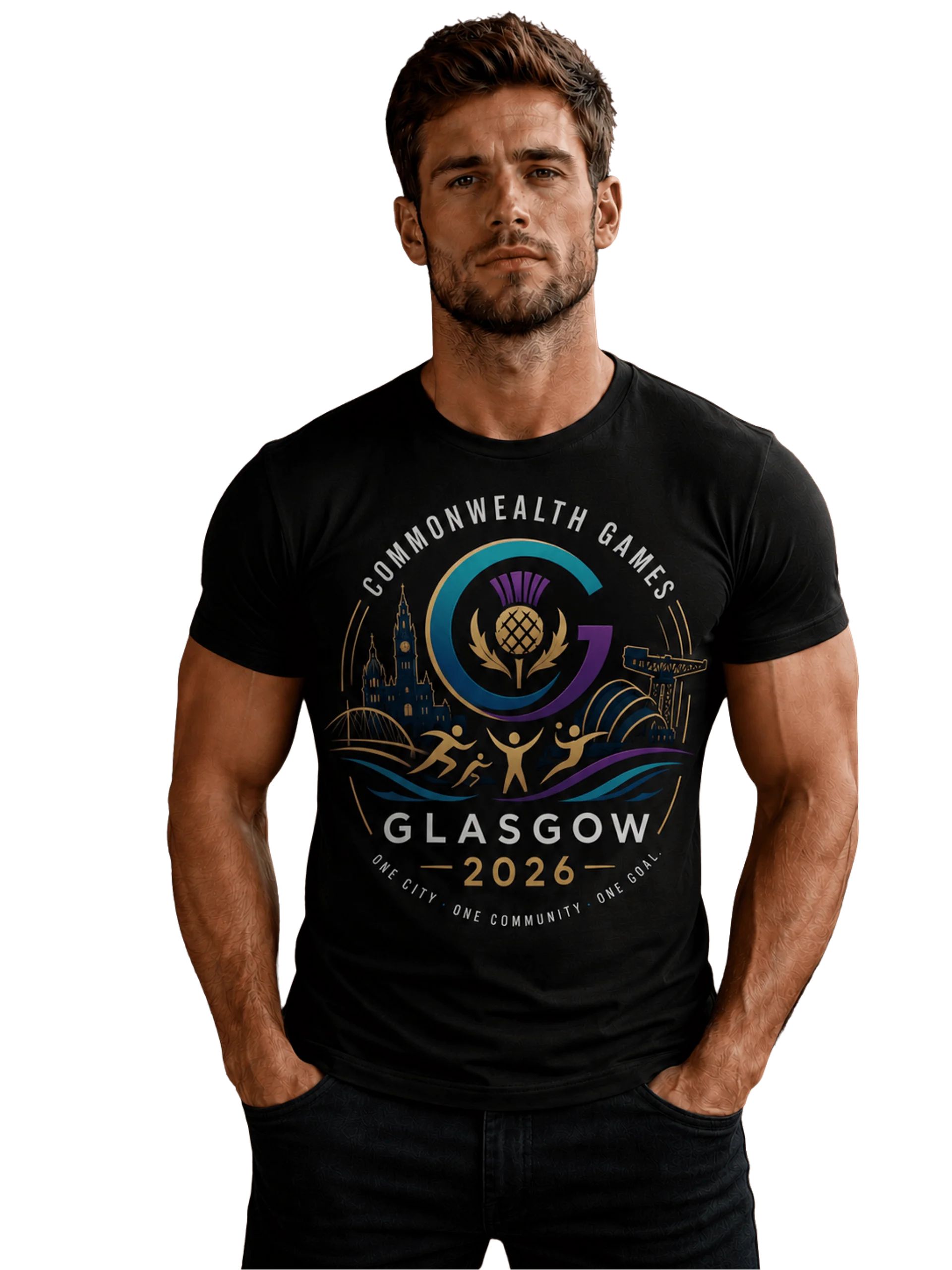 Glasgow 2026 Commonwealth Games Graphic Tee product image (1)