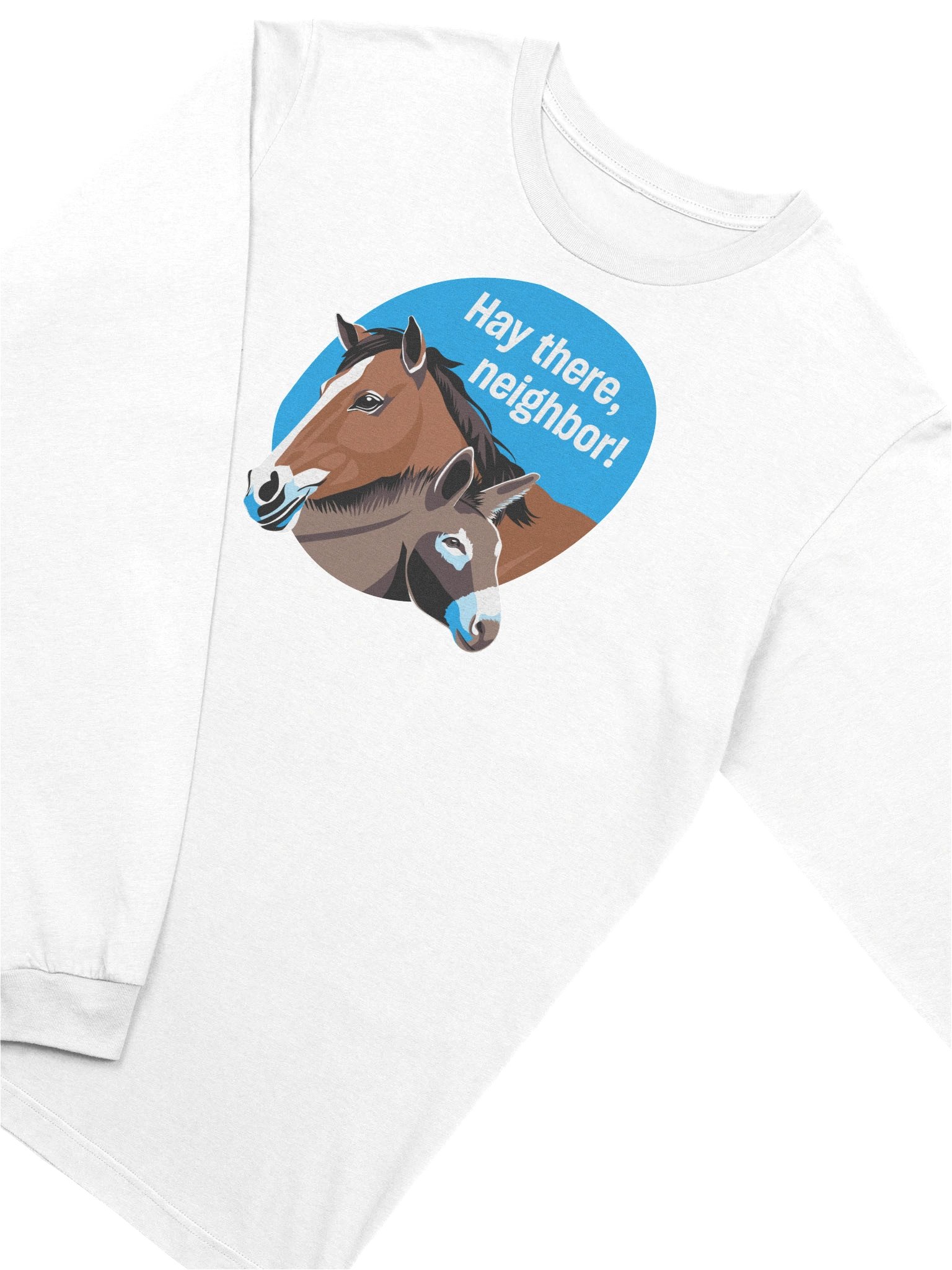 Hay there, neighbor - Long sleeve tee product image (3)