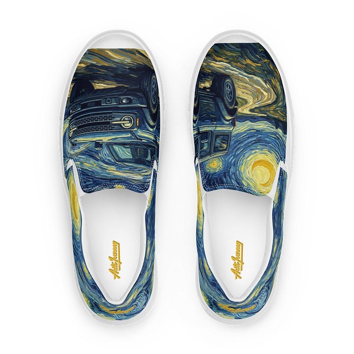 Women's Starry Trail Slip-Ons - Cosmic Off-Road Canvas Sneakers product image (1)