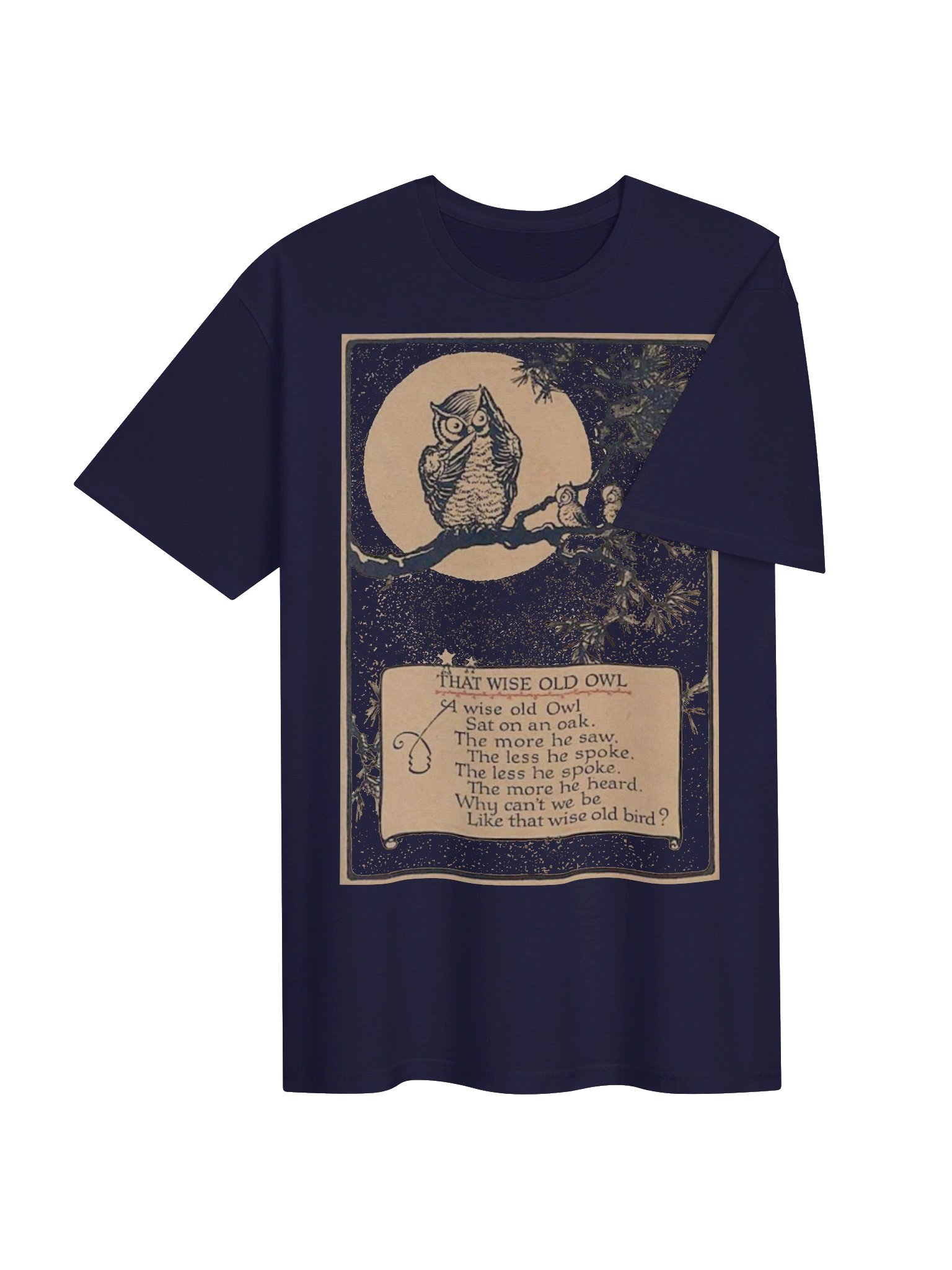 Wise Old Owl Poem Unisex Softstyle T-Shirt product image (4)
