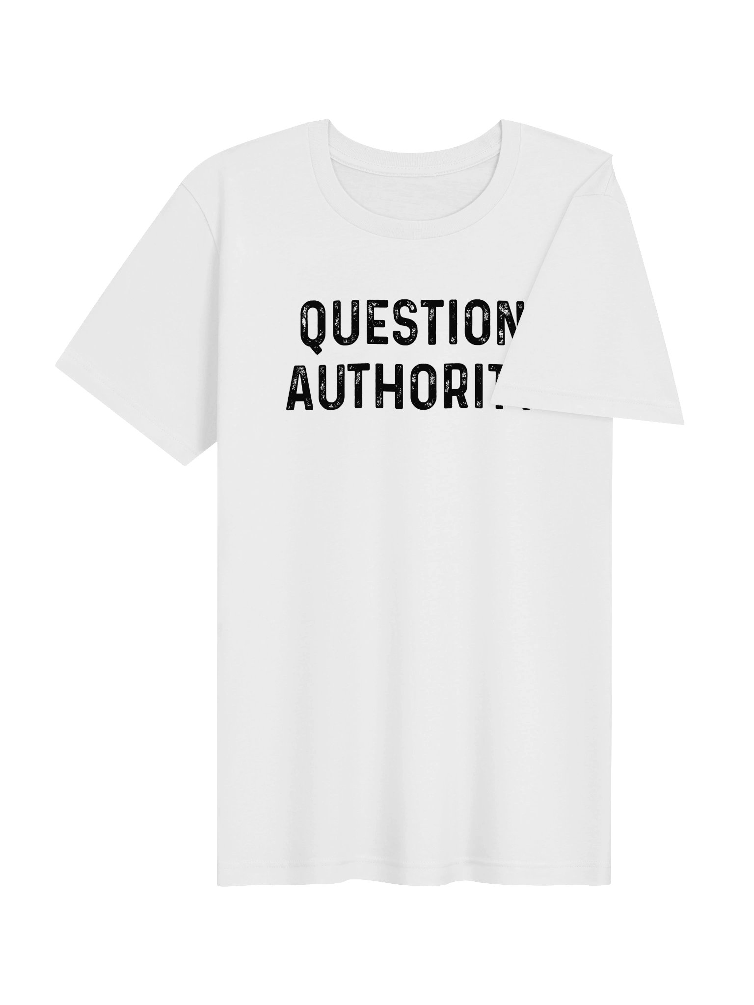 Question Authority White T-Shirt product image (4)
