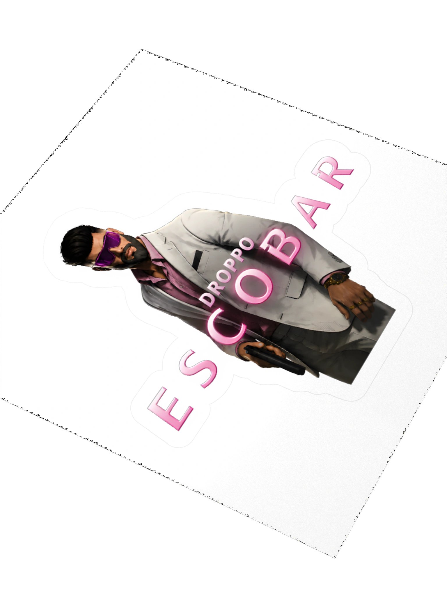 Droppo Escobar 007 Style Peel Sticker product image (3)