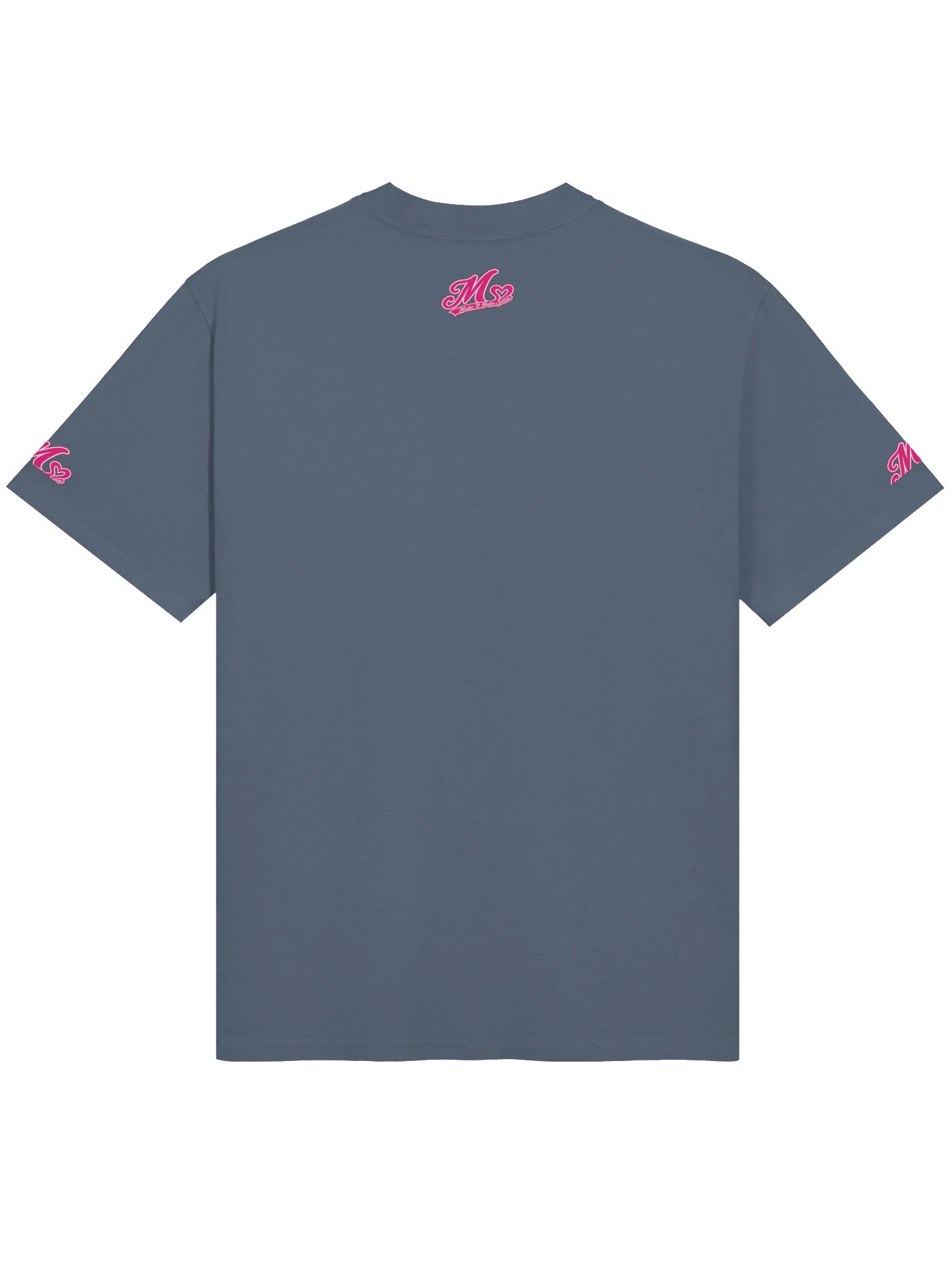 Make It Make Sense Pink Heart Logo Oversized T-Shirt product image (8)