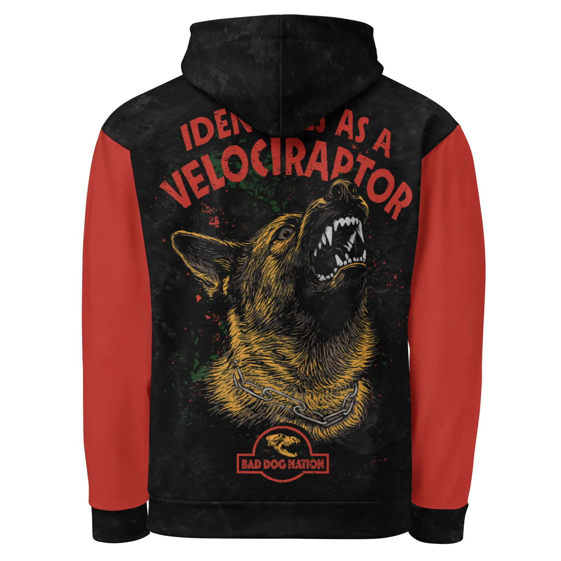 Identifies as a Velociraptor - Premium Adult Unisex All Over Print Hoodie product image (1)