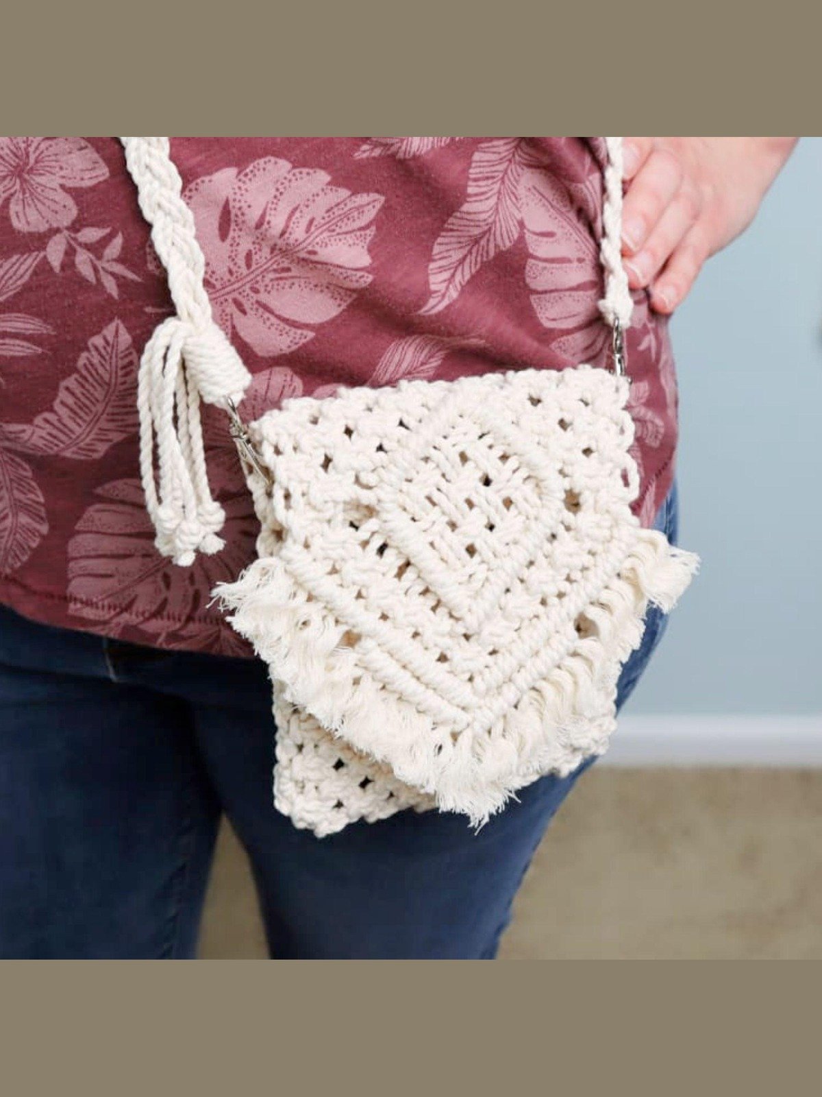 Macrame Crossbody Sling Bag (Digital PDF Patterns) product image (3)