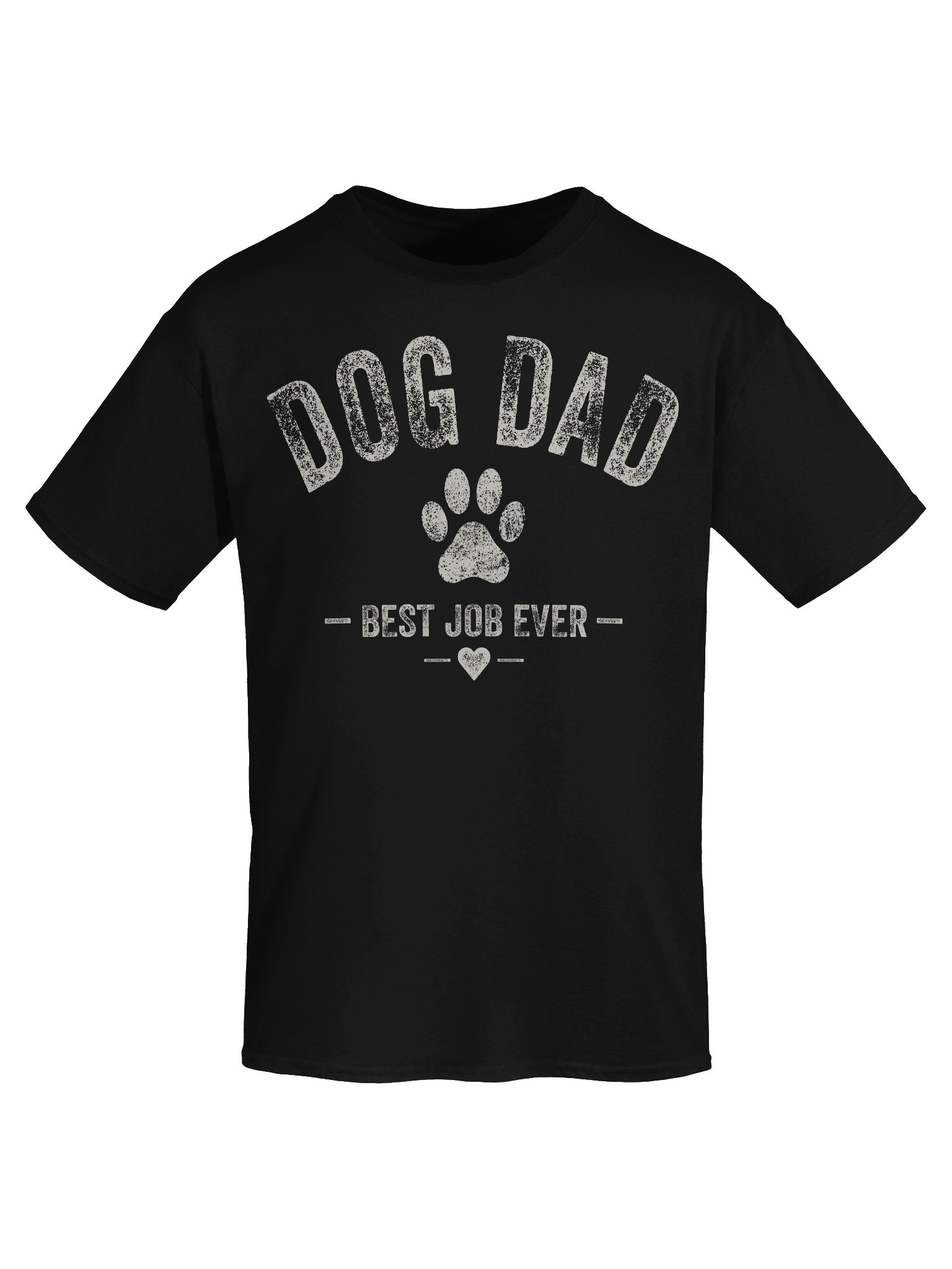 Dog Dad Best Job Ever Paw Print Graphic T-Shirt product image (33)