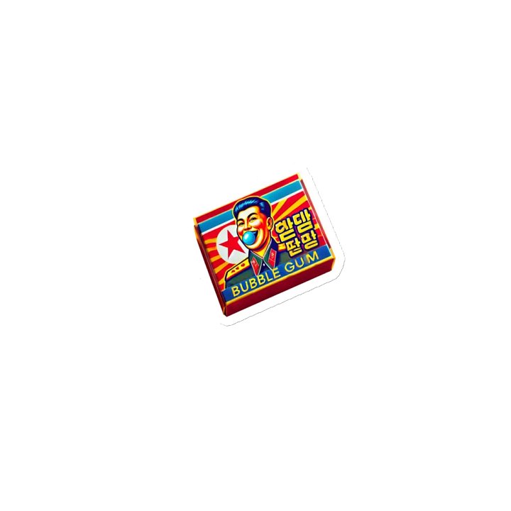Smiling D.P.R.K Soldier Bubble Gum Die-Cut Magnets product image (1)