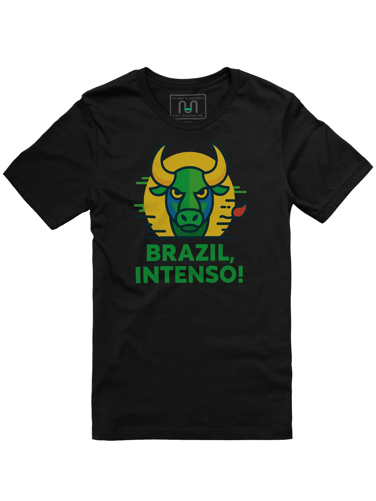 BRAZIL INTENSO! – Spicy Bull Power Tee by – by M-Art & Design product image (33)