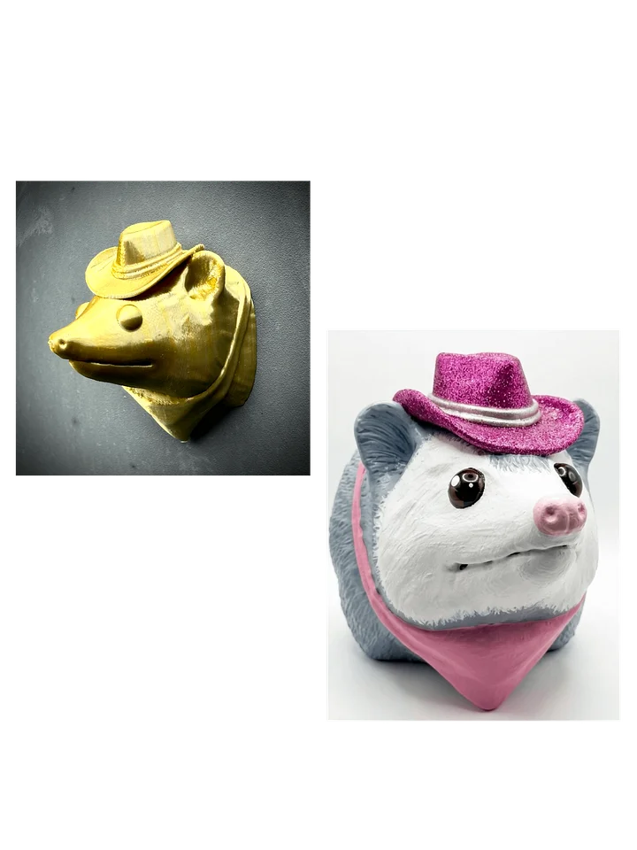 Possum Party Bundle: Wall Mount + Magnet (Gold & Silver) product image (1)