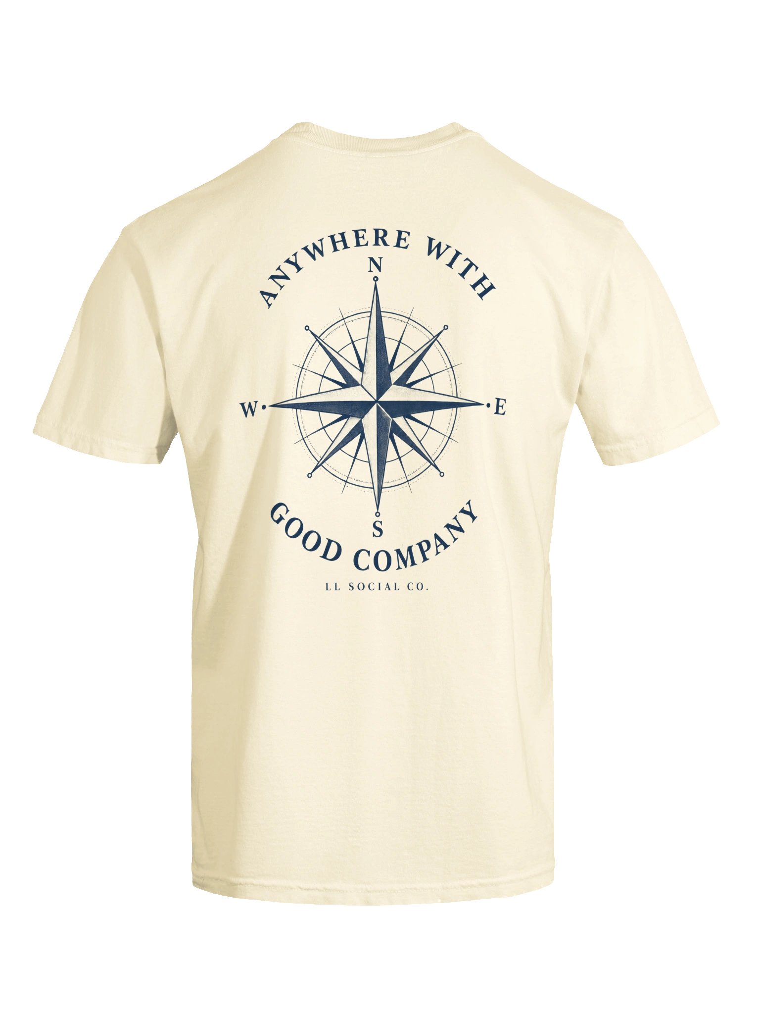 LL Social Co. Good Company Compass Tee — Navy product image (59)