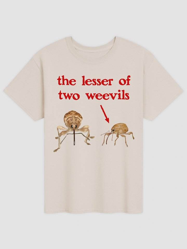 Lesser of two weevils T-shirt product image (5)