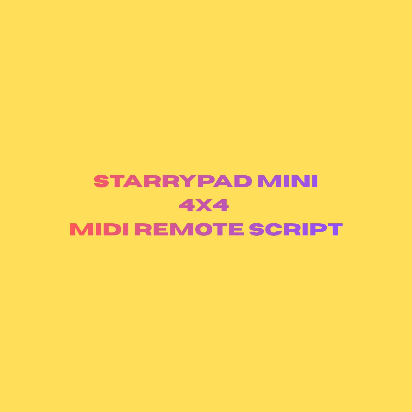StarryPad 4Track – Ableton Live 4×4 Clip Launcher Script product image (1)