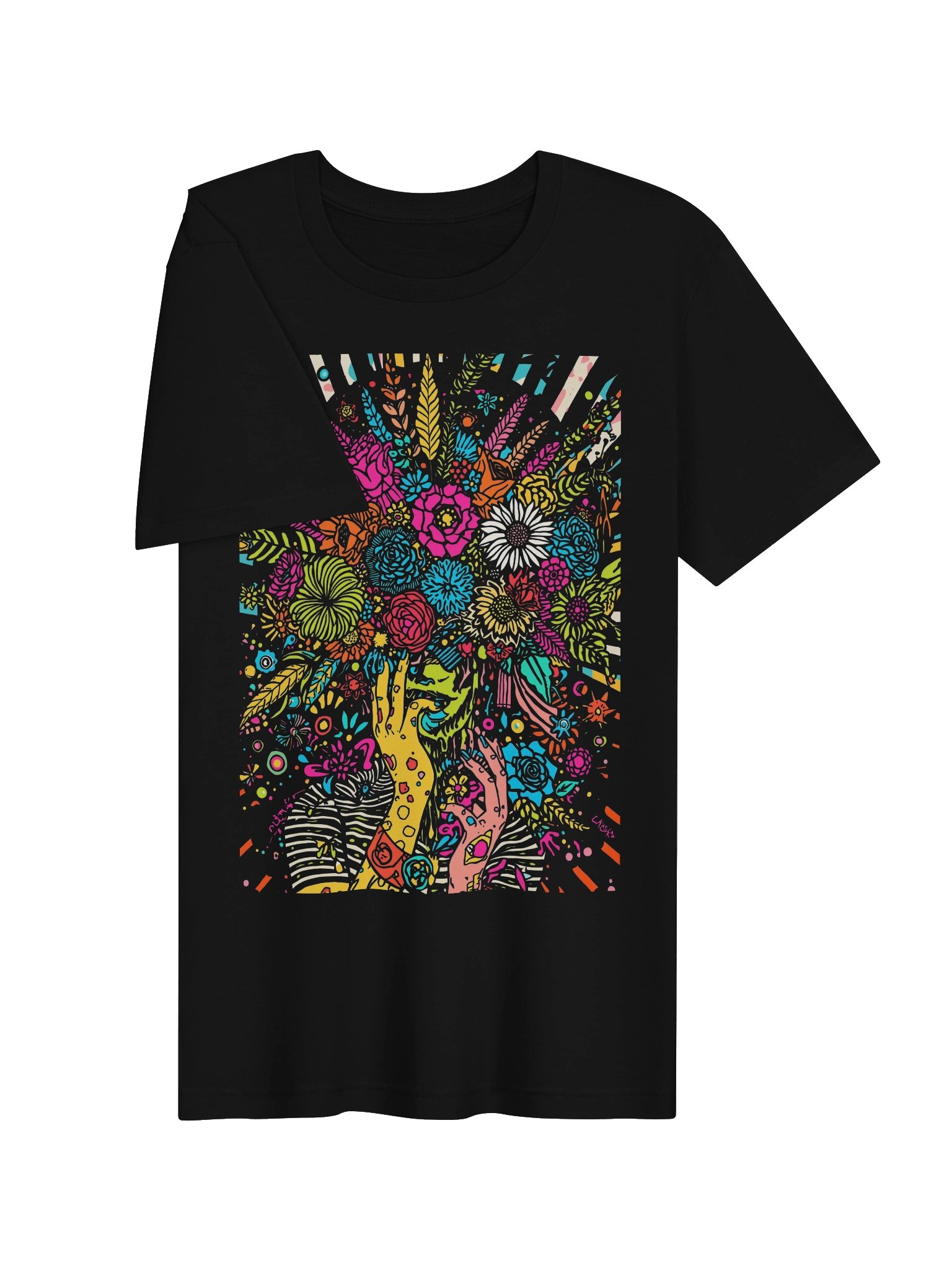Neon Bouquet Hands Supersoft Tee product image (6)