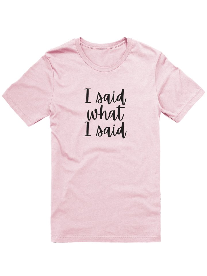 I Said What I Said T-Shirt product image (61)