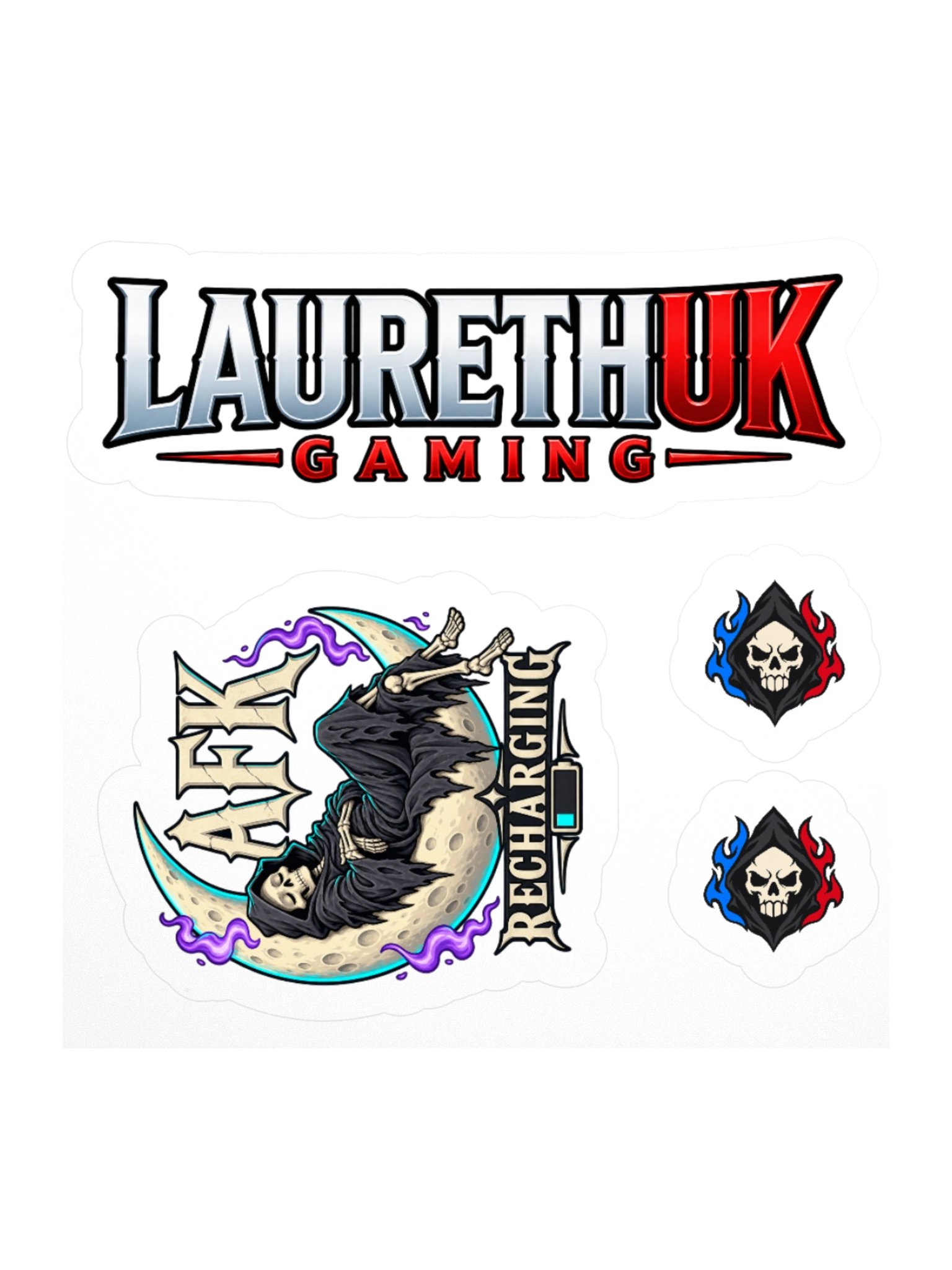 LaurethUK Gaming - AFK Sticker Sheet product image (1)
