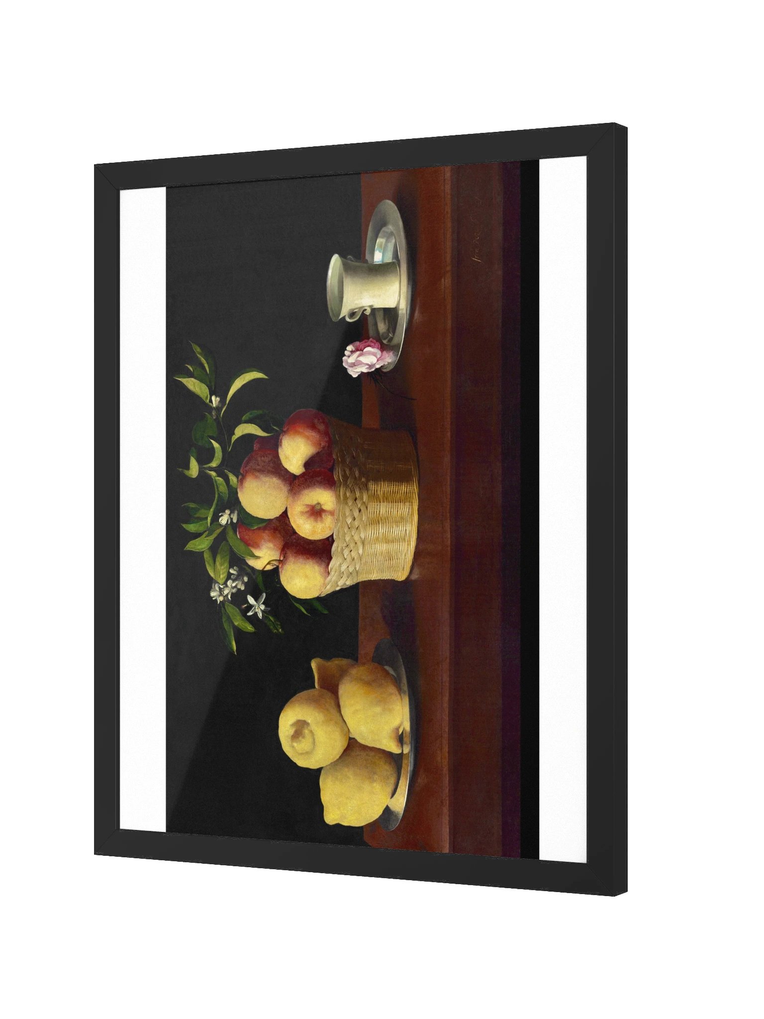 Still Life with Lemons, Oranges and a Rose — Large Framed Matte Poster product image (6)
