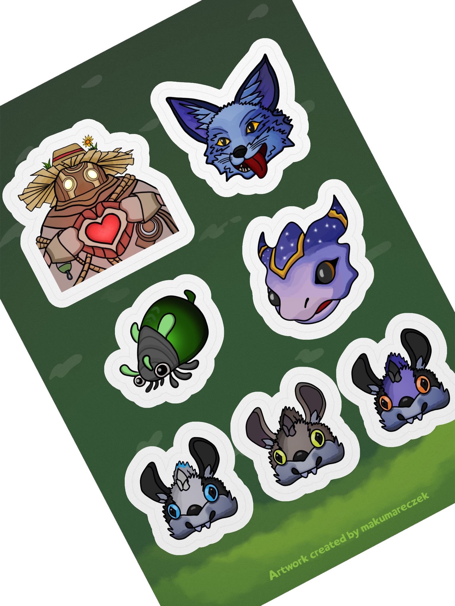 Palia Emotes Set - Kiss Cut Sticker Sheet product image (2)