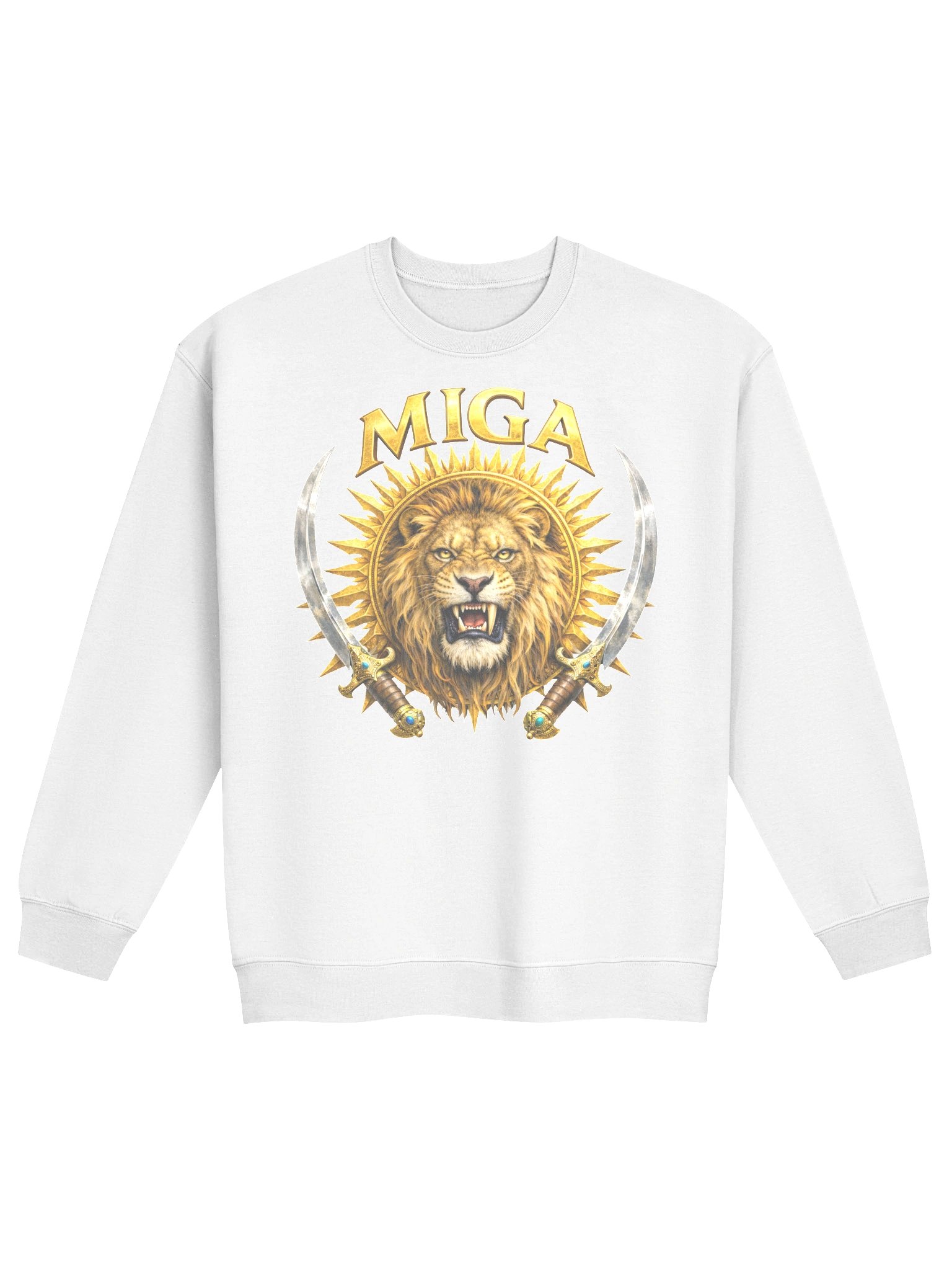 MIGA Lion Head Gold Unisex Sweater product image (1)