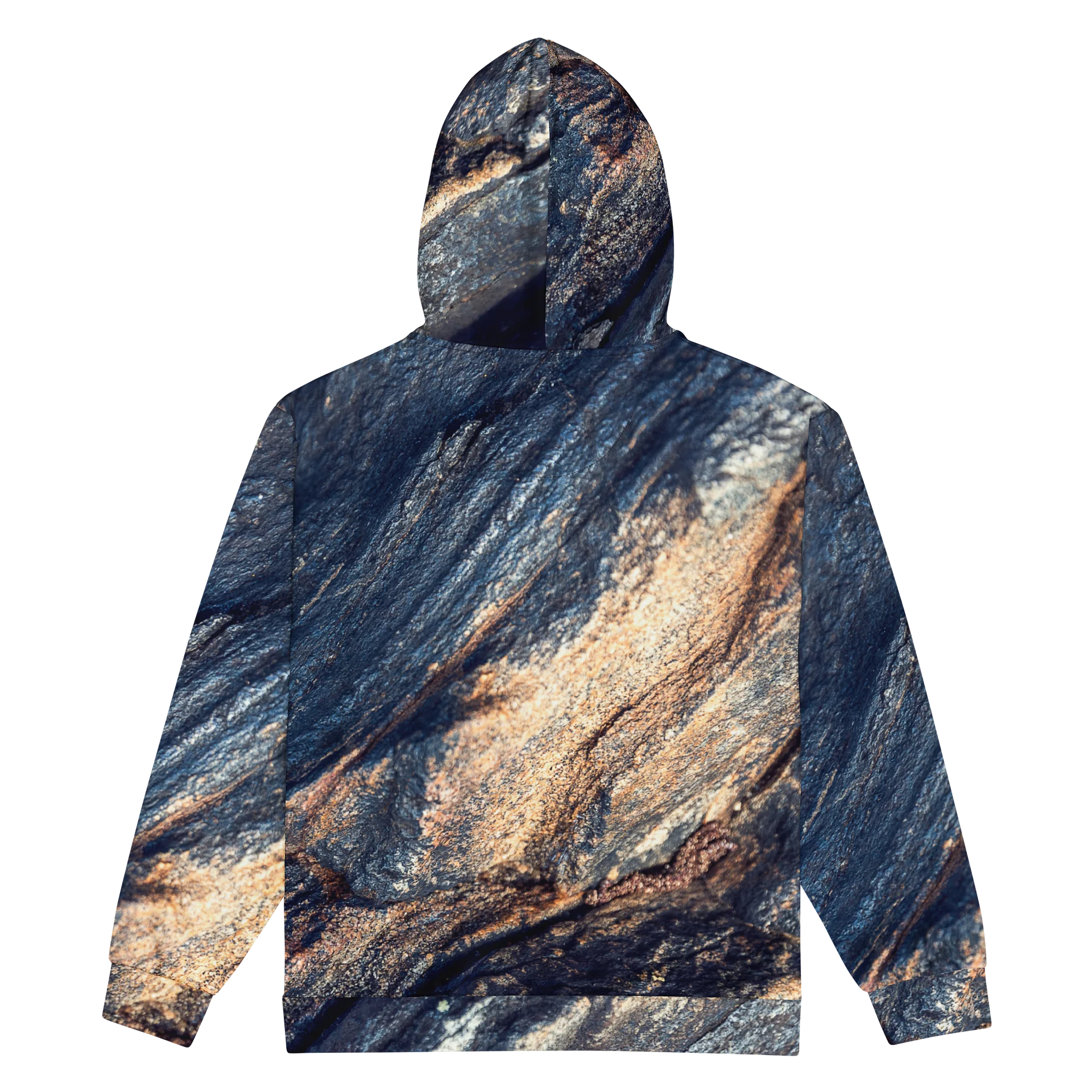 Obsidian Vein All-Over Print Recycled Unisex Zip Hoodie product image (2)