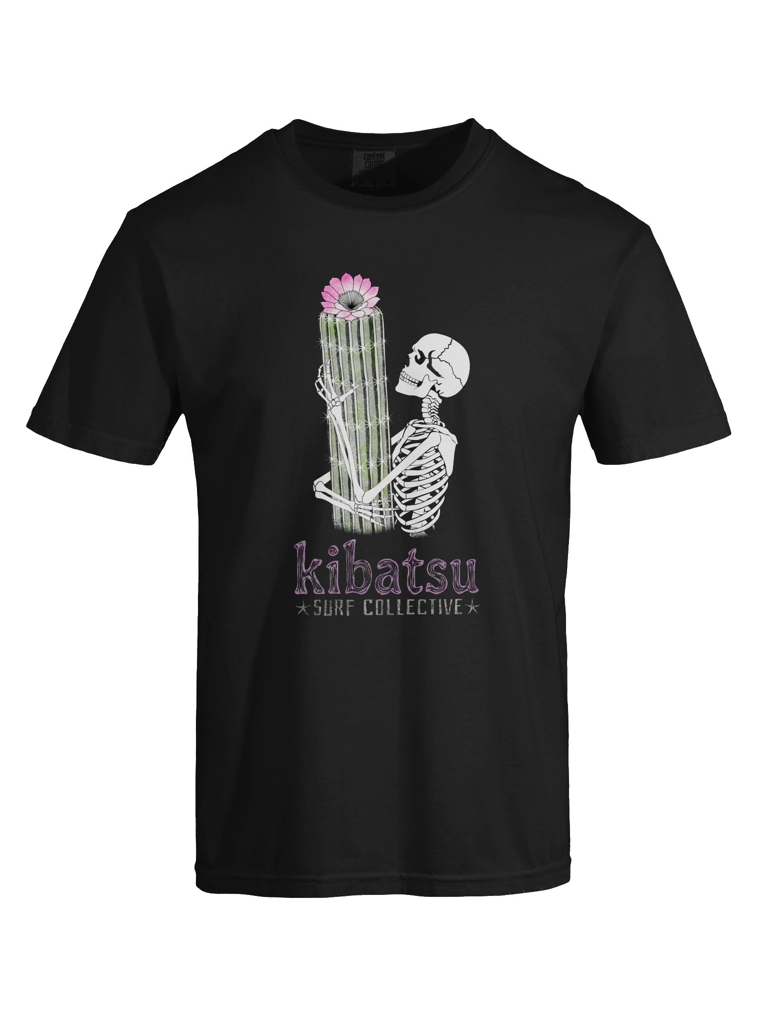 Kibatsu Surf Collective Skeleton Hugs Flowering Cactus T Shirt product image (113)