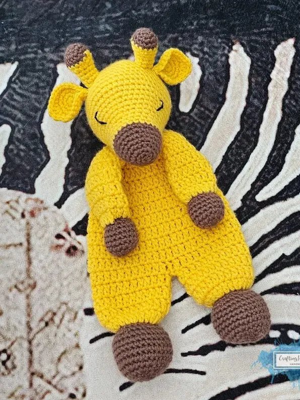 Giraffe Ragdoll Crochet Pattern Amigurumi Lovey Security Blanket PDF Pattern product image (2)