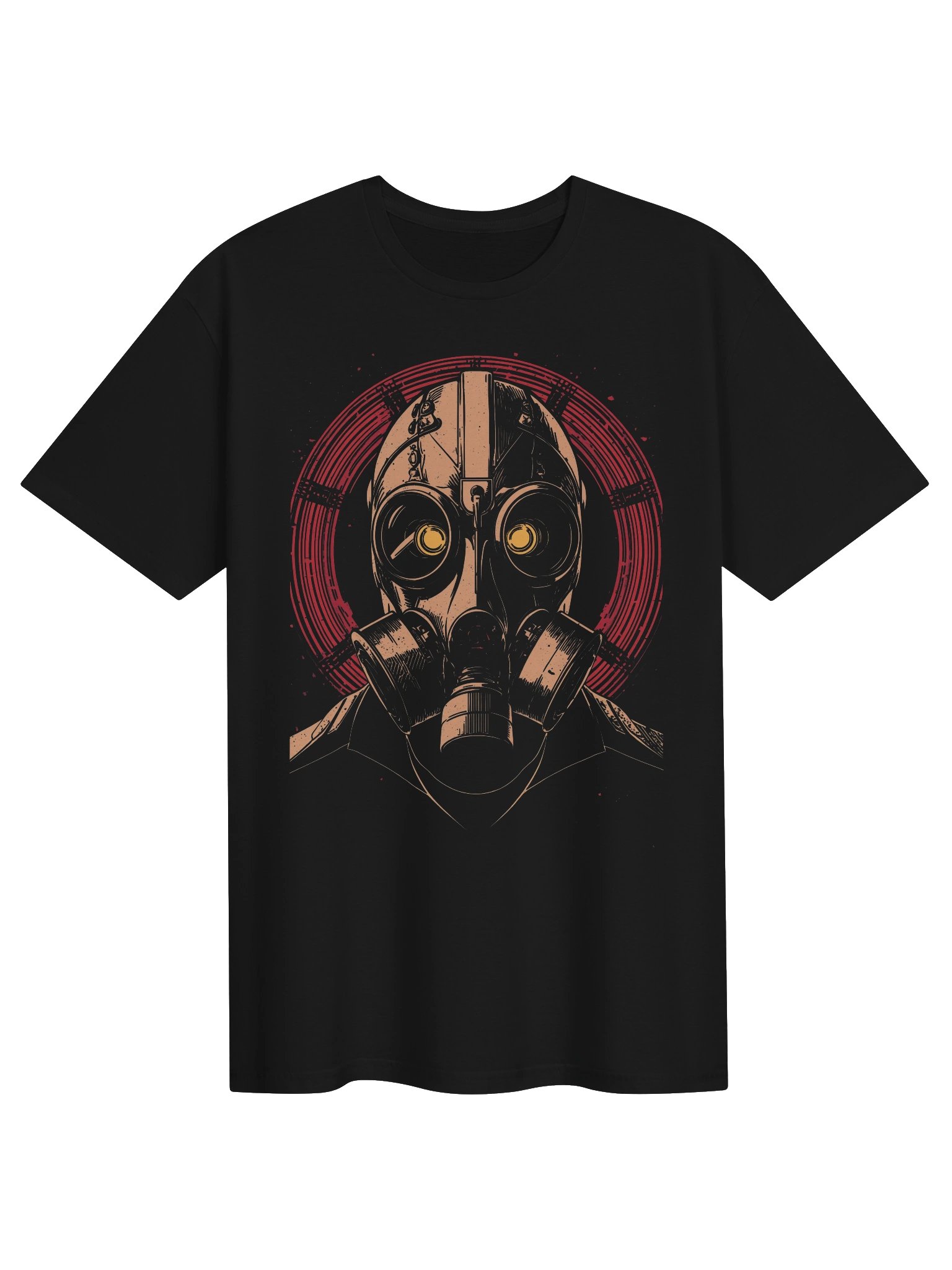 Gas Mask Red Halo T-Shirt product image (1)