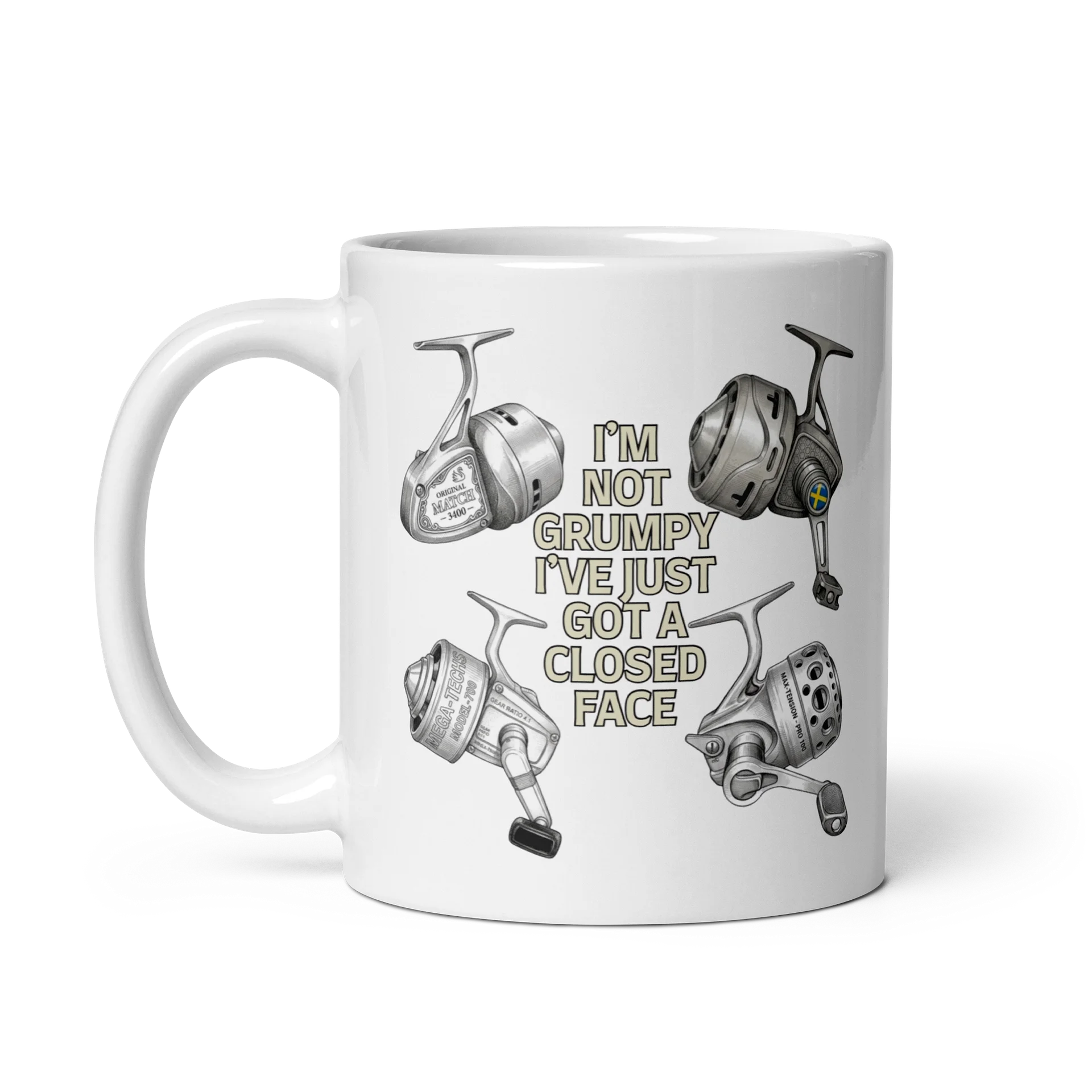 "I'm Not Grumpy" Closed Face Reel Mug product image (3)