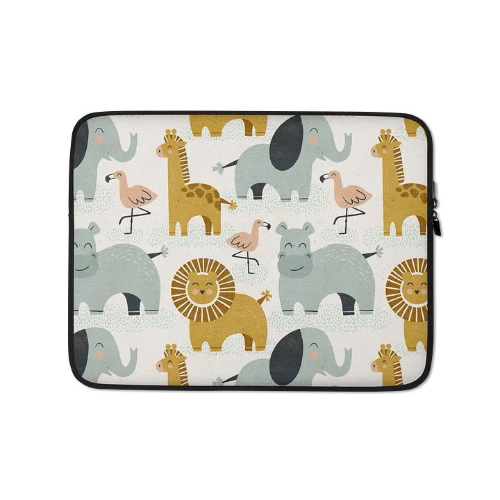 Retro Jungle Animals Laptop Sleeve product image (1)