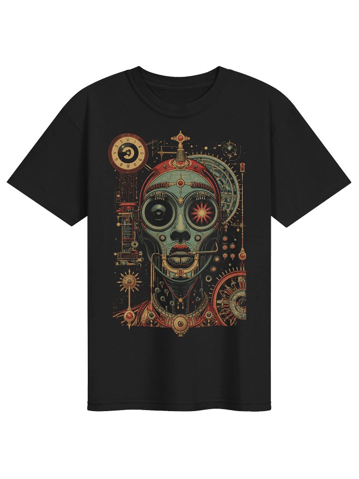 Retro-Futurist Robot Gears Heavyweight T-Shirt product image (1)