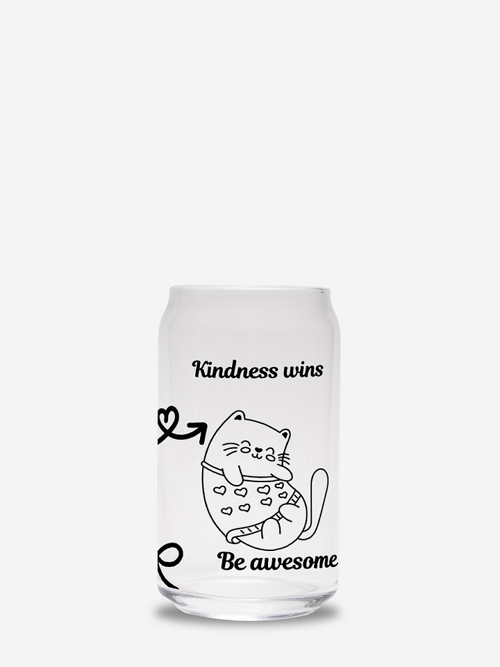 Feeling happy wellness glass can product image (2)