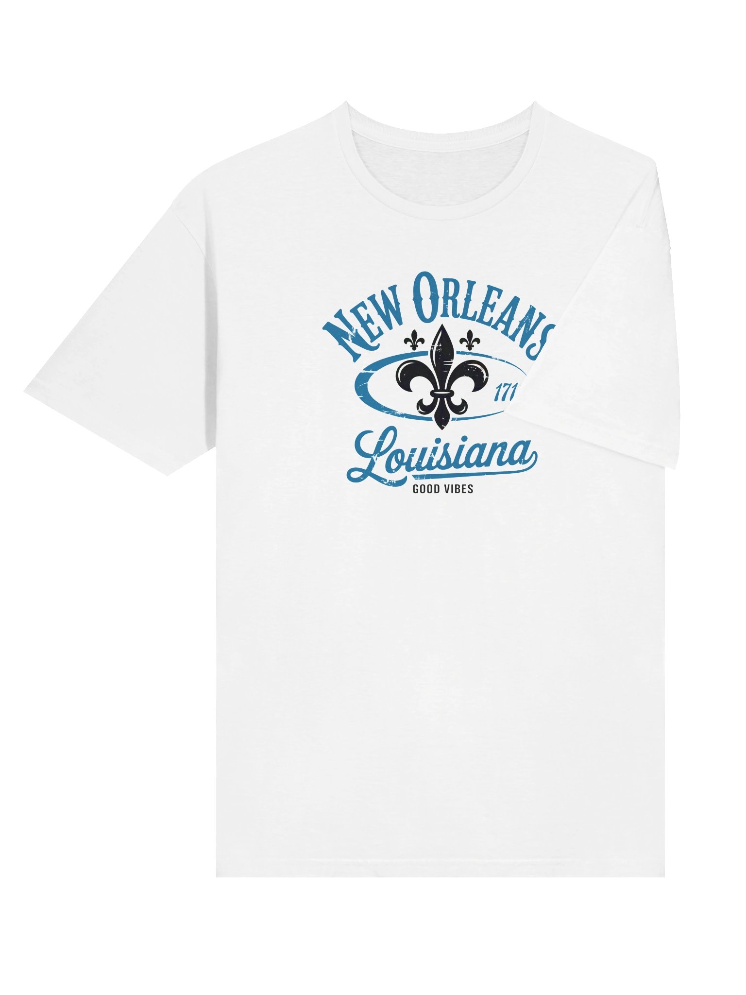 New Orleans Louisiana Fleur-de-Lis Vintage Crest – Retro Distressed NOLA Good Vibes Design product image (78)